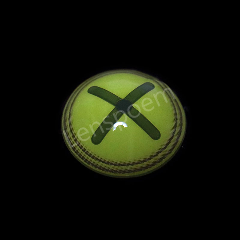 Button Eye Green Contact Lenses